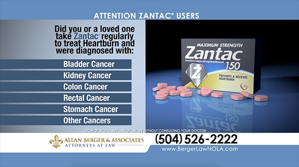 Zantac Helping those who have been diagnosed with cancer or have